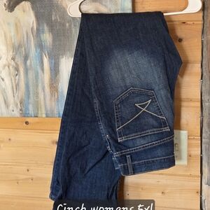 Cinch Women's Dark Blue Flare Jeans